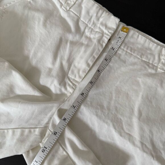 J Crew Shorts 4.5'' Womens Sz 8 White Chino Distressed Coastal Beach Summer - Picture 13 of 14